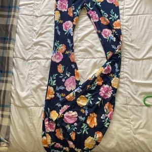 Floral flare pants